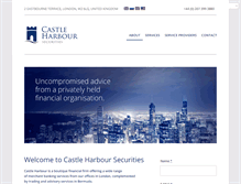 Tablet Screenshot of castleharboursecurities.com